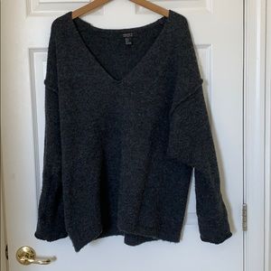 Oversized v neck sweater